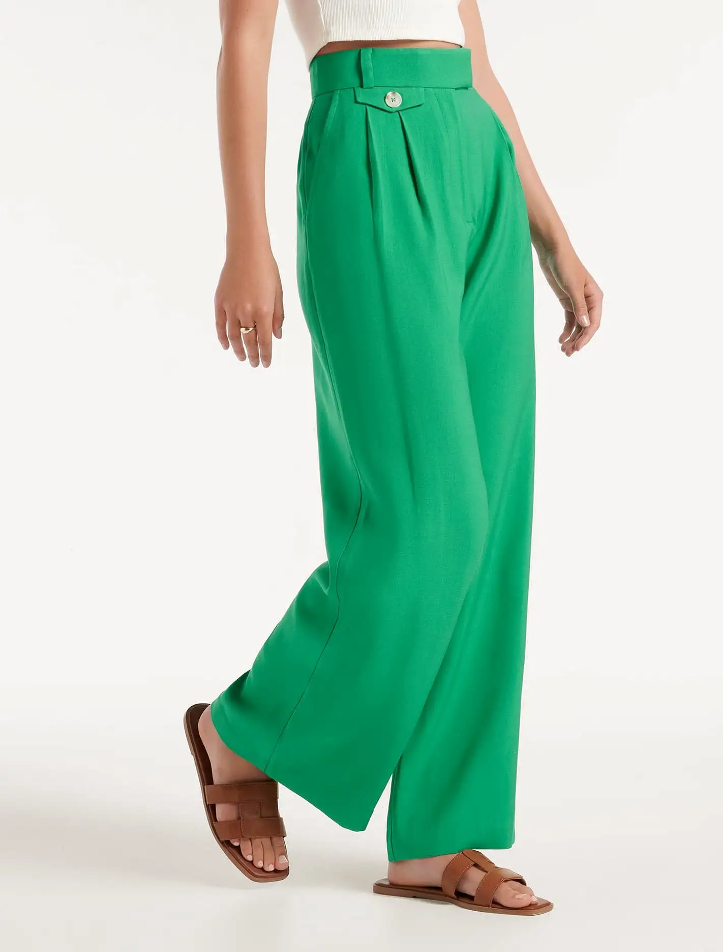 Lucinda Wide Leg Bamboo Pants