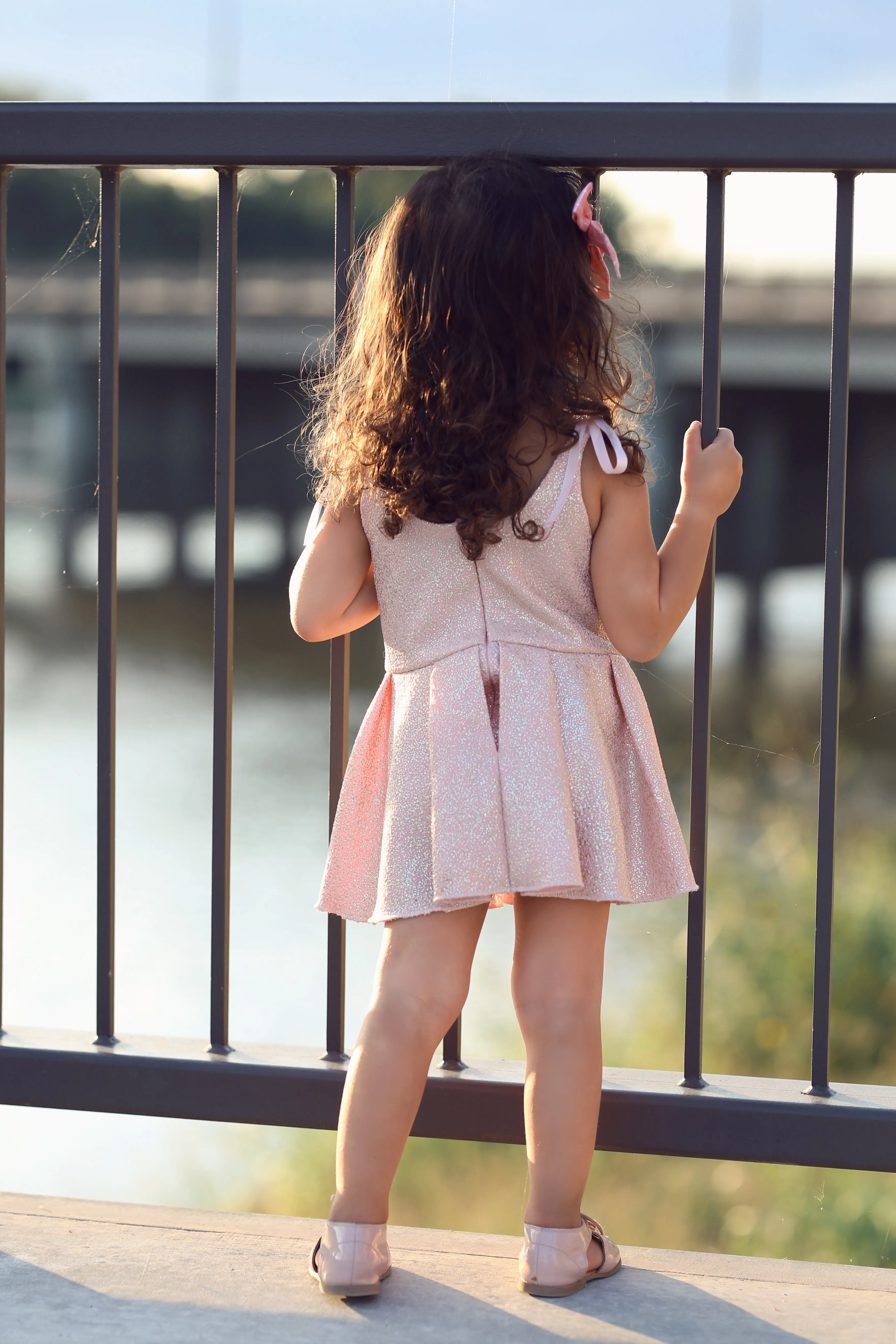 Lyla Dress - Pink & Gold