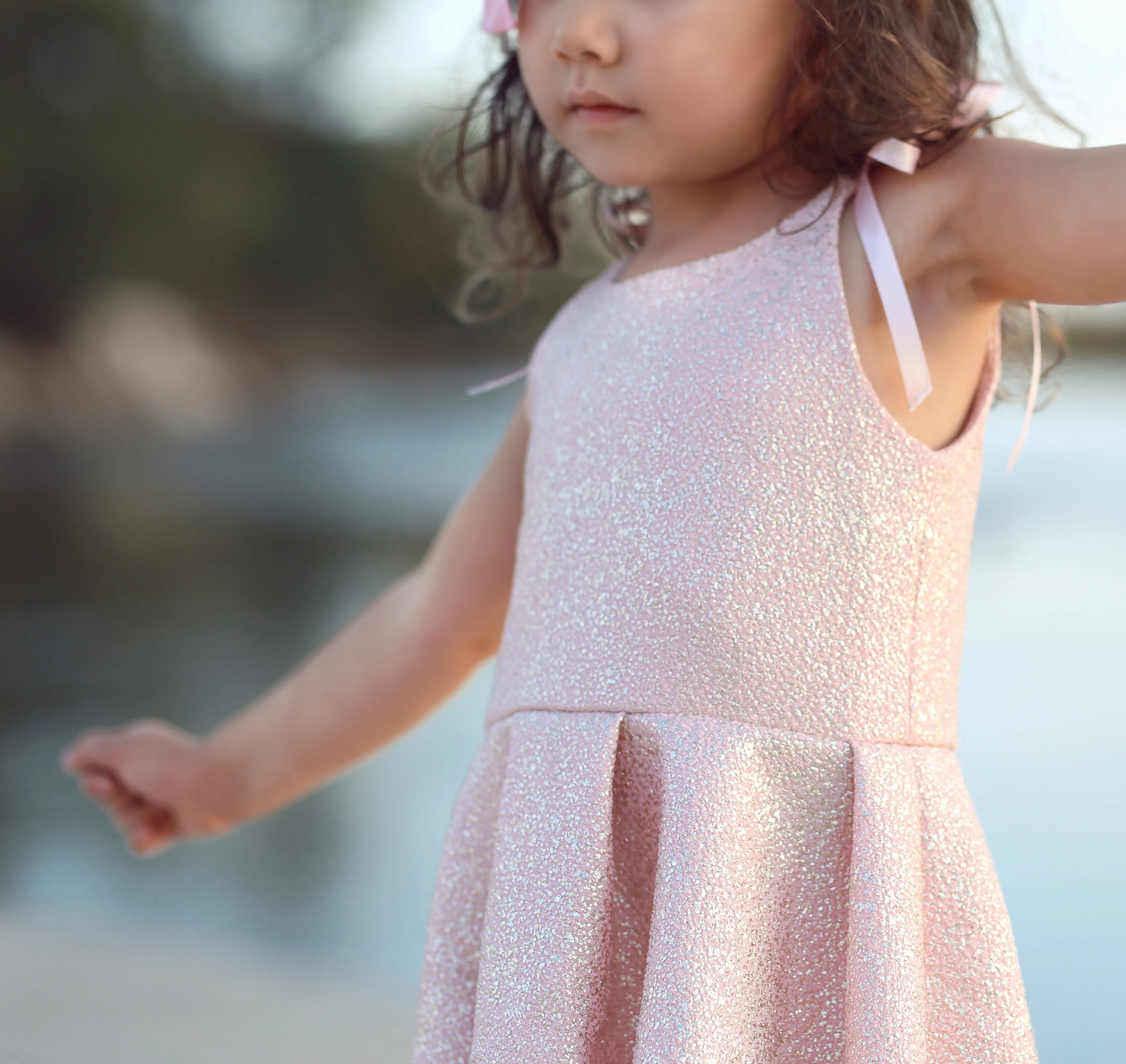 Lyla Dress - Pink & Gold