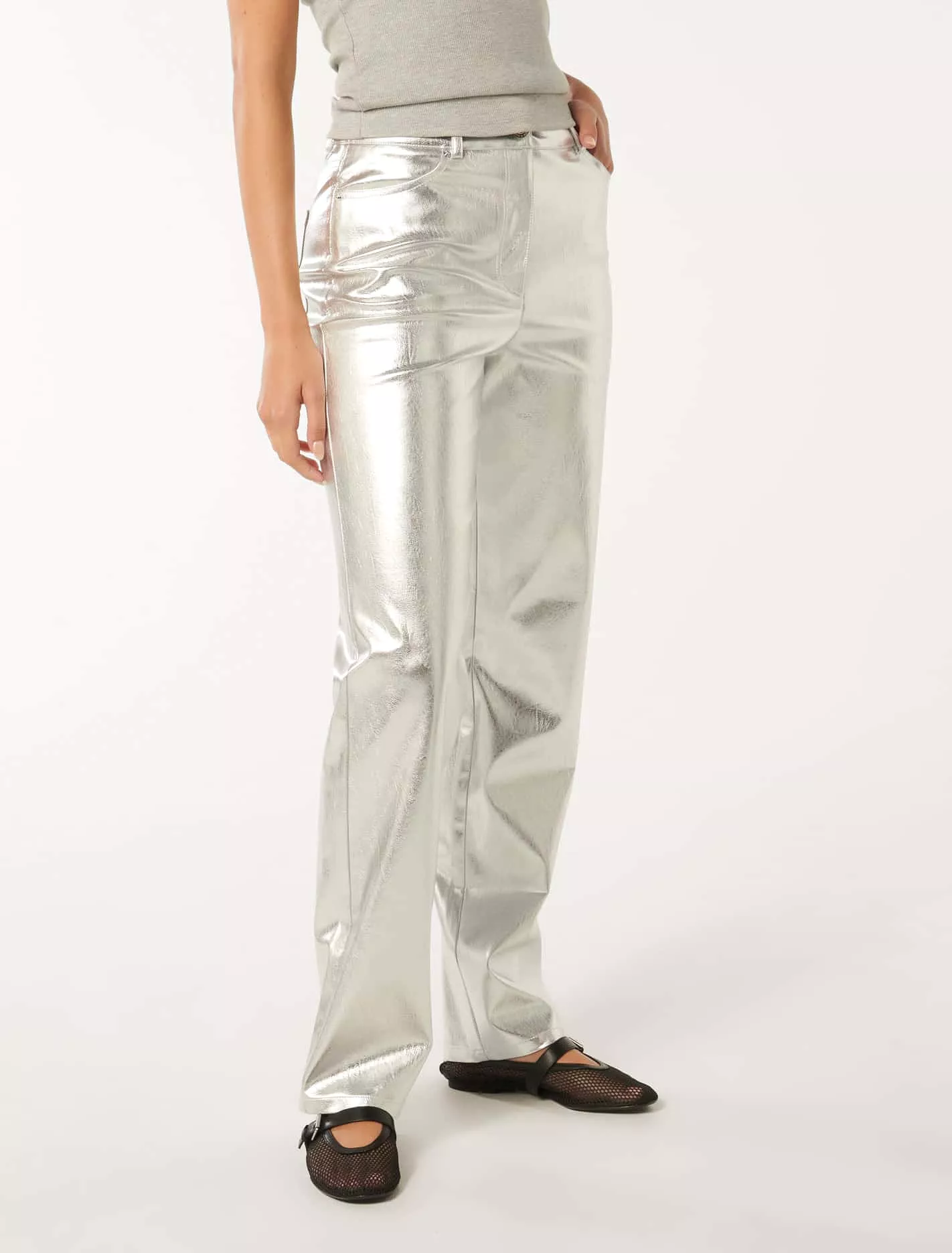 Maci Vegan Leather Straight Leg Pants