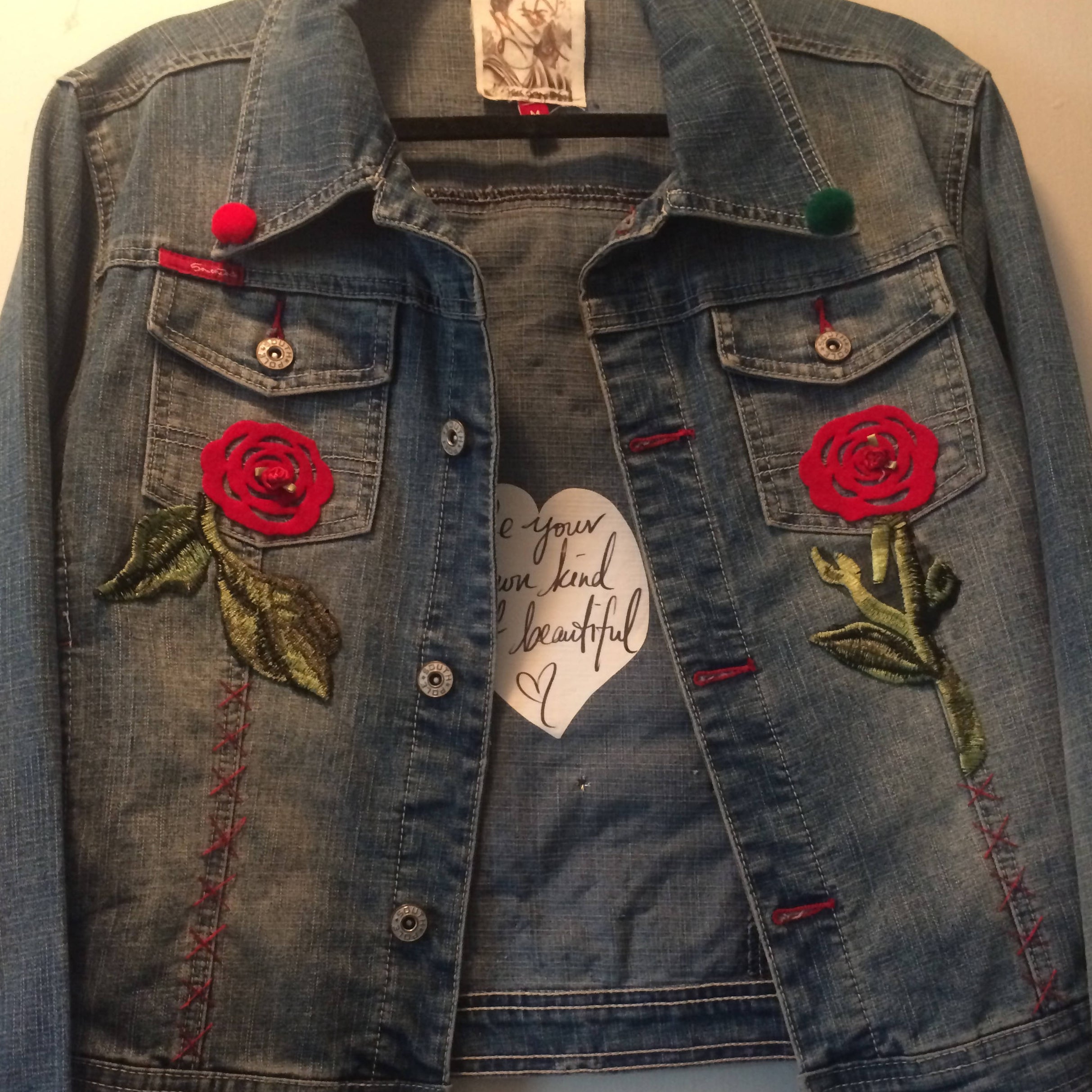 Maggie Devos - Viva la Frida jean jacket - Size M