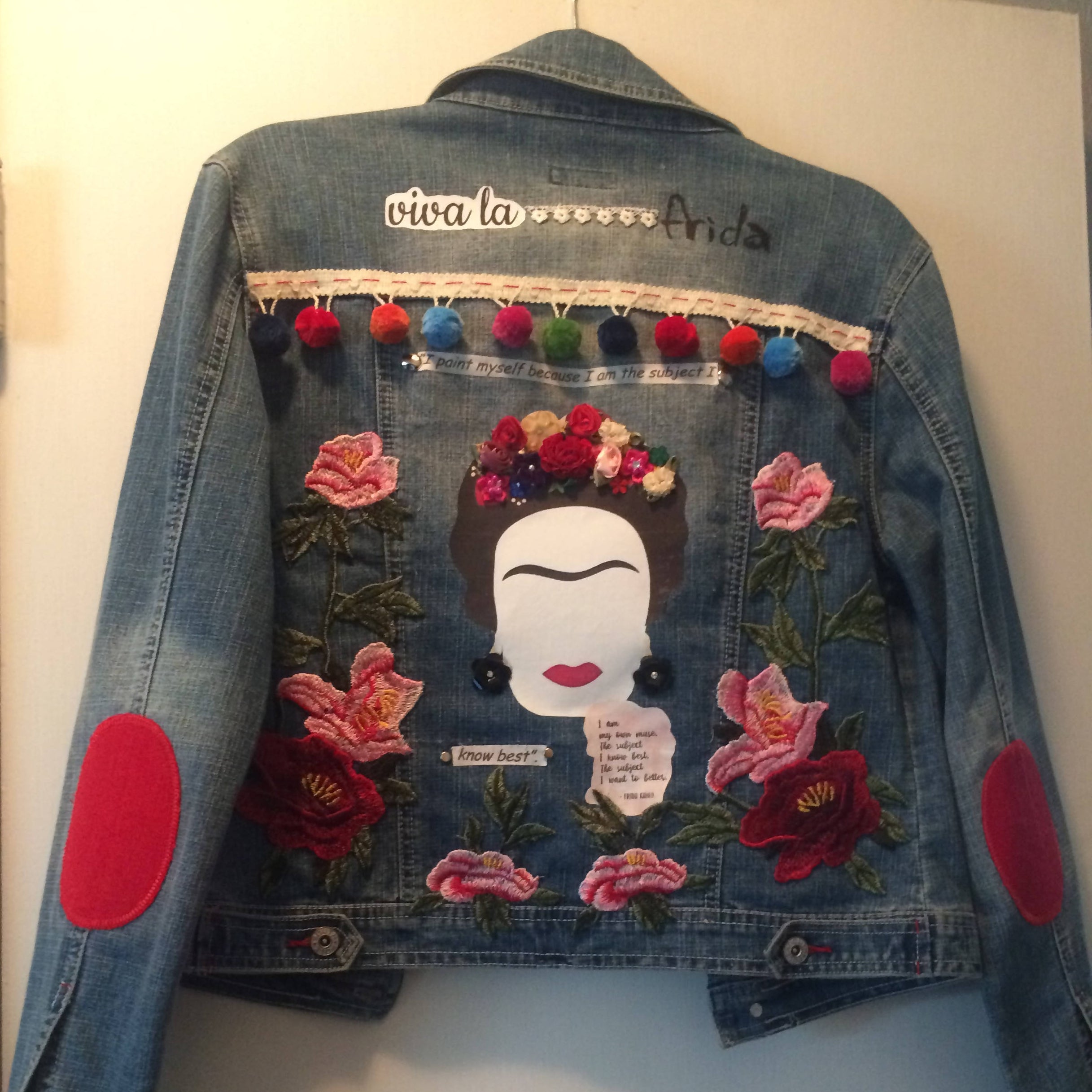 Maggie Devos - Viva la Frida jean jacket - Size M