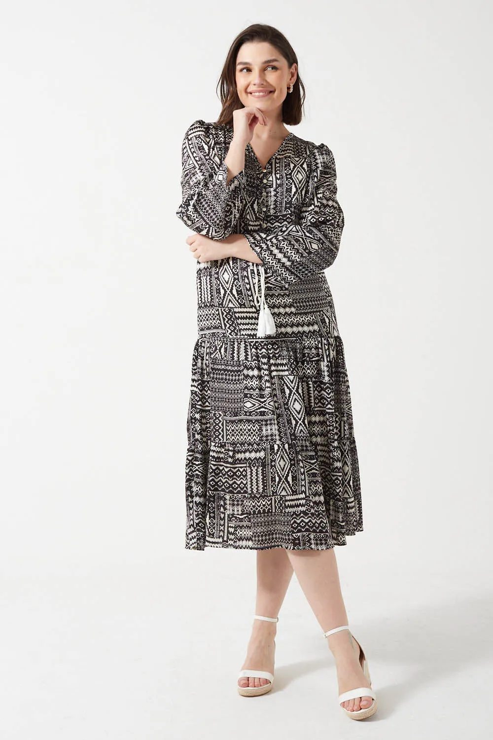 Marc Angelo Long Sleeve Dress