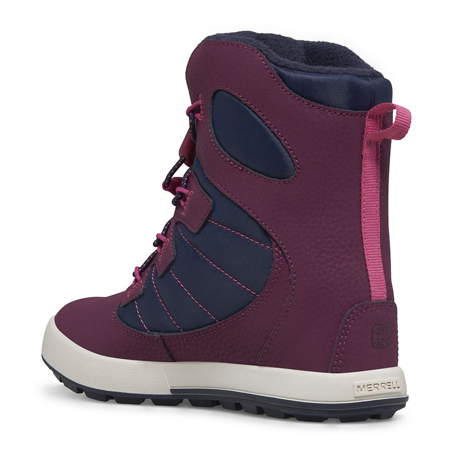 Merrell Navy/Berry Snow Bank 4.0 Waterproof Boot