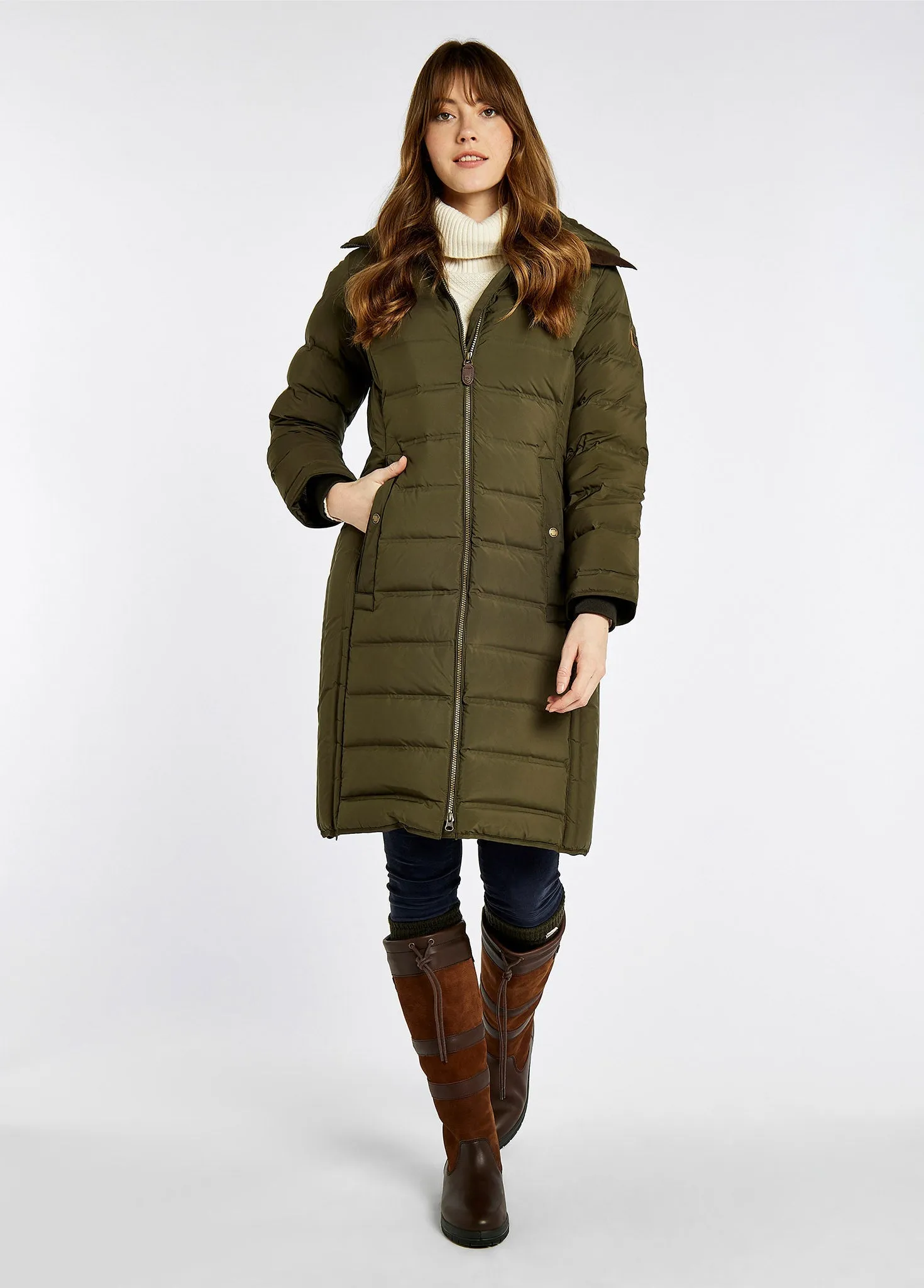 Meyers long length coat - Olive