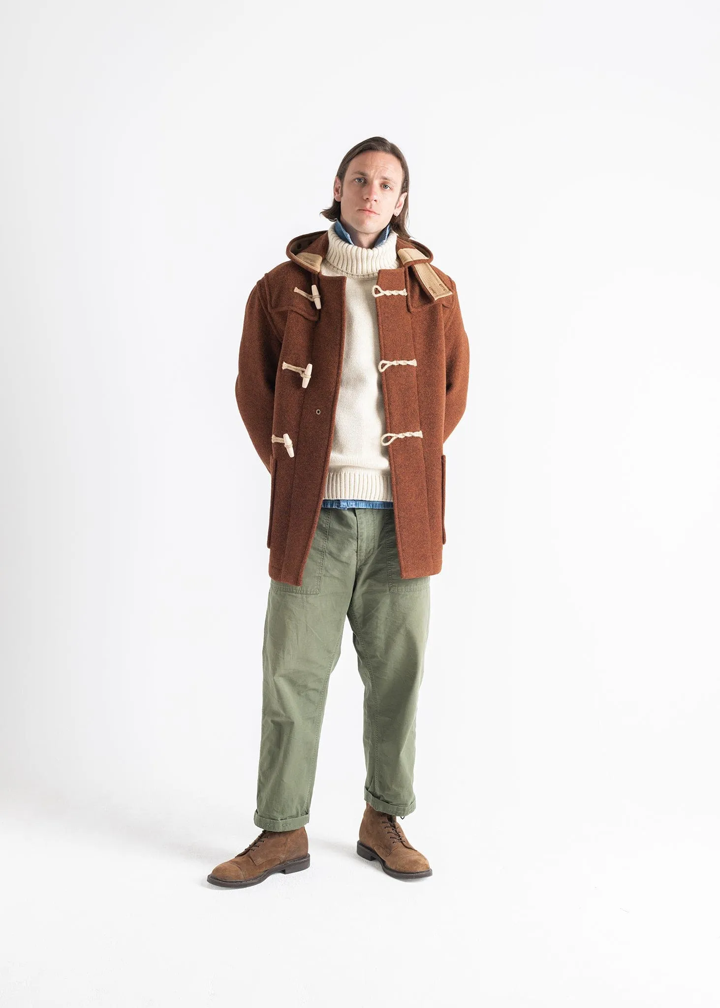 Mid Monty Duffle Coat Rust