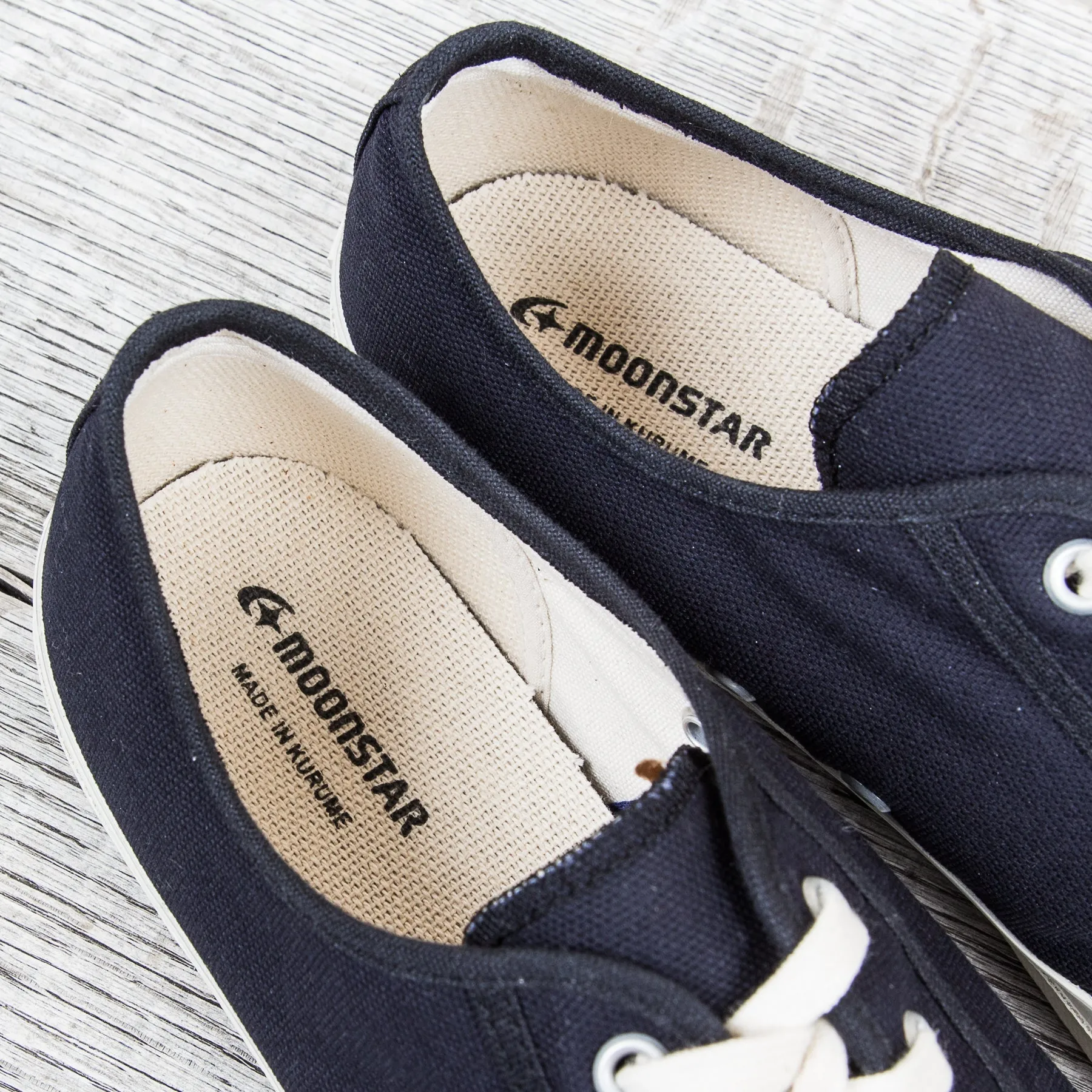 Moonstar Gym Classic Vulcanized Rubber Sneakers Navy