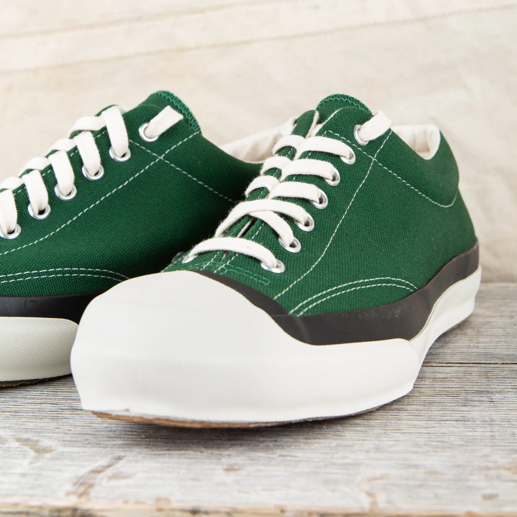 Moonstar Gym Court Vulcanized Rubber Sneakers Green