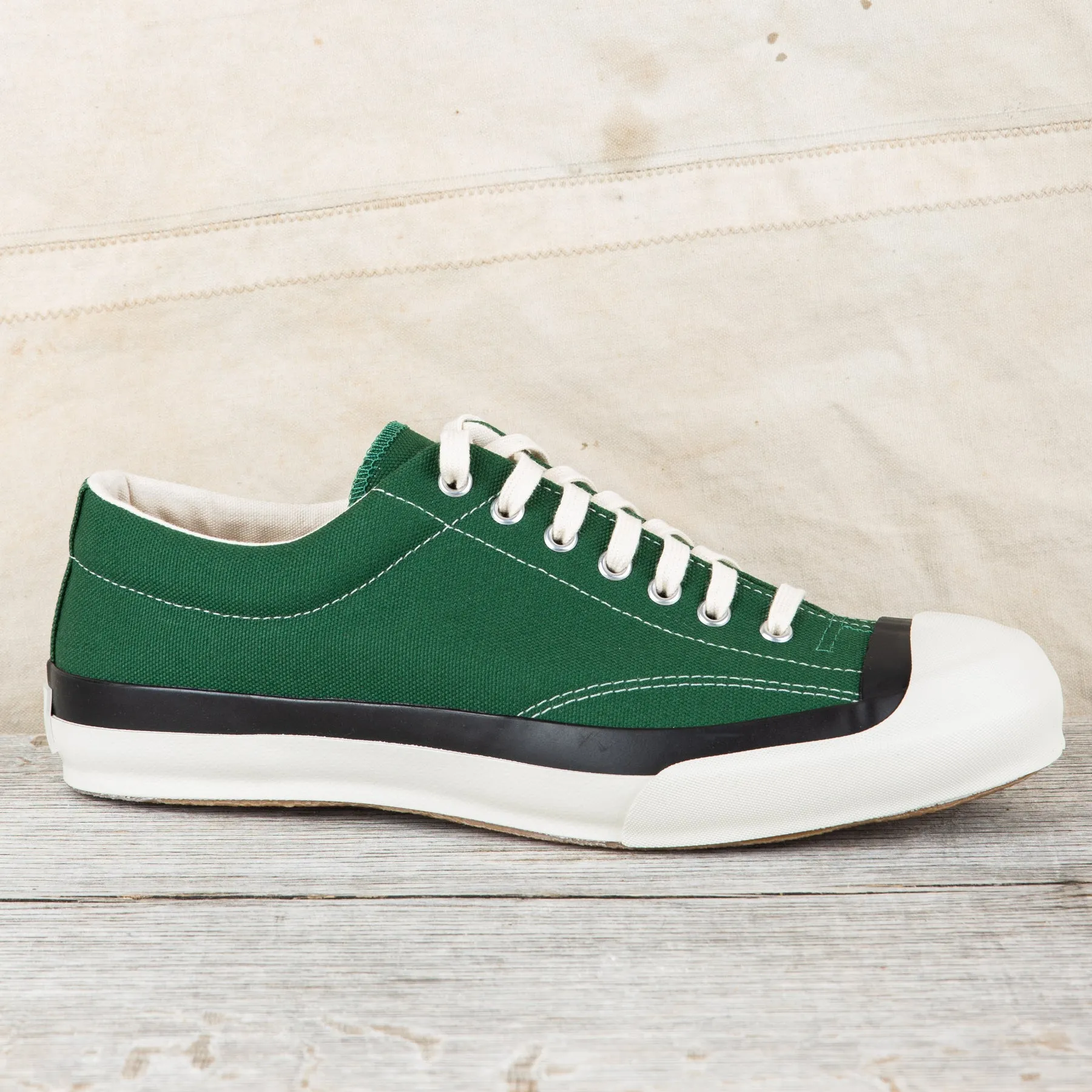 Moonstar Gym Court Vulcanized Rubber Sneakers Green