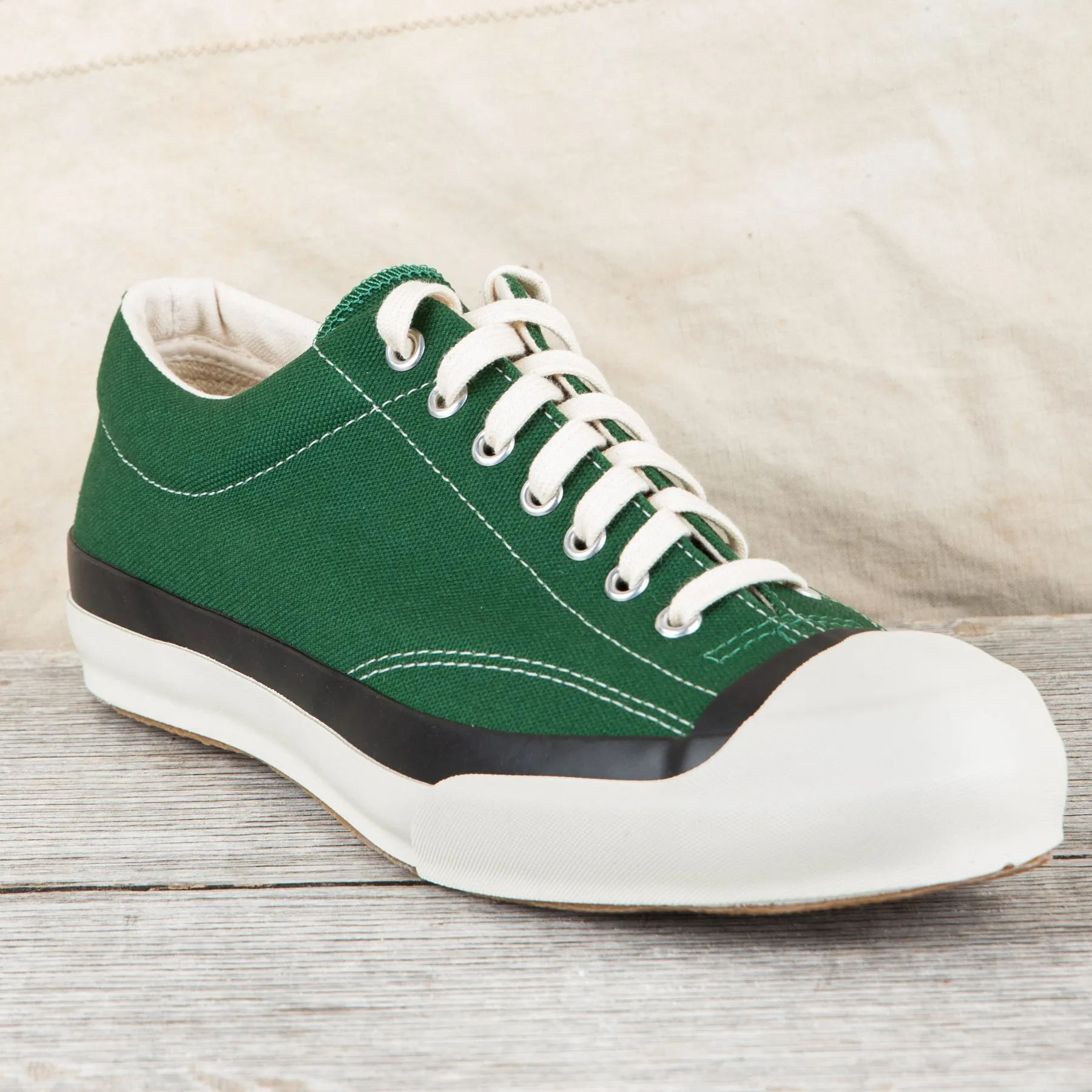 Moonstar Gym Court Vulcanized Rubber Sneakers Green