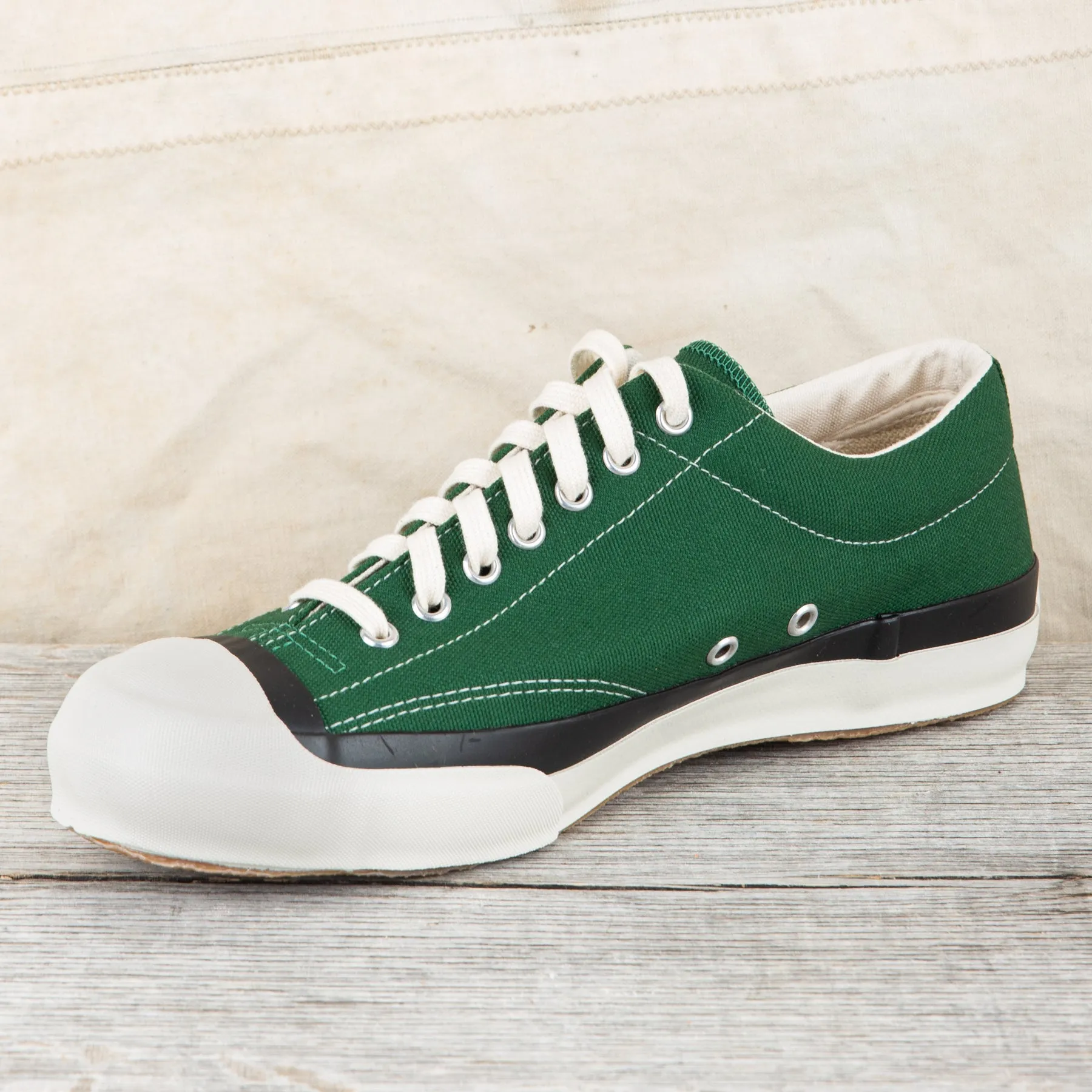 Moonstar Gym Court Vulcanized Rubber Sneakers Green