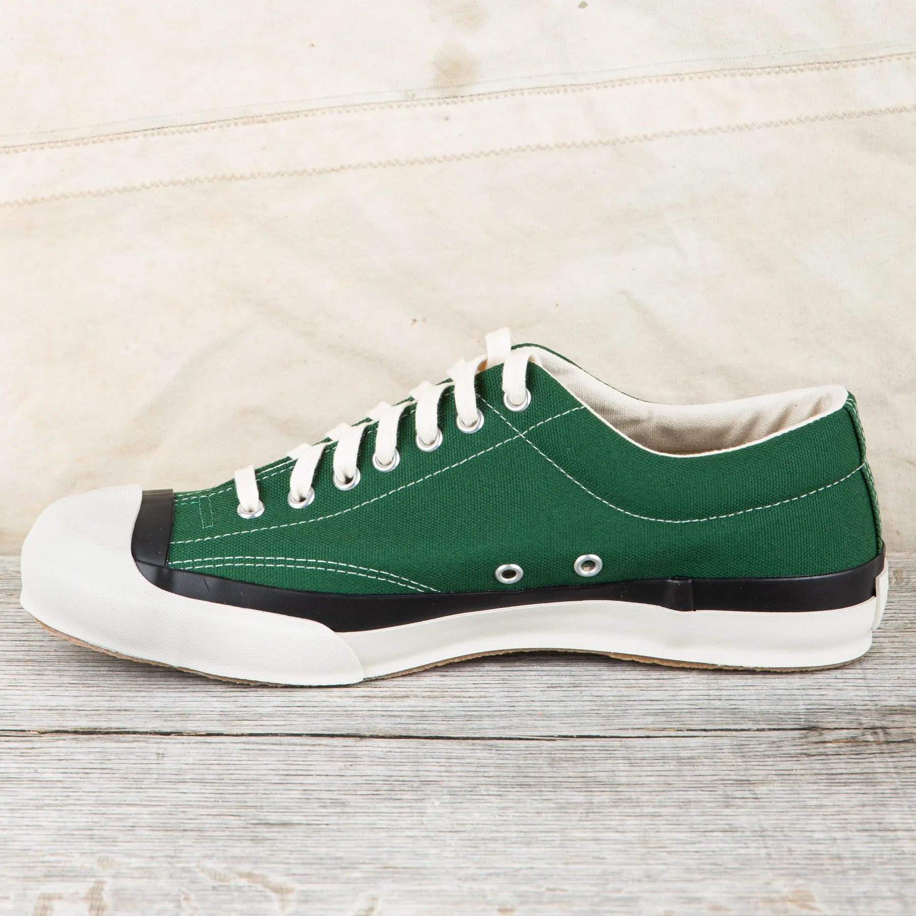 Moonstar Gym Court Vulcanized Rubber Sneakers Green