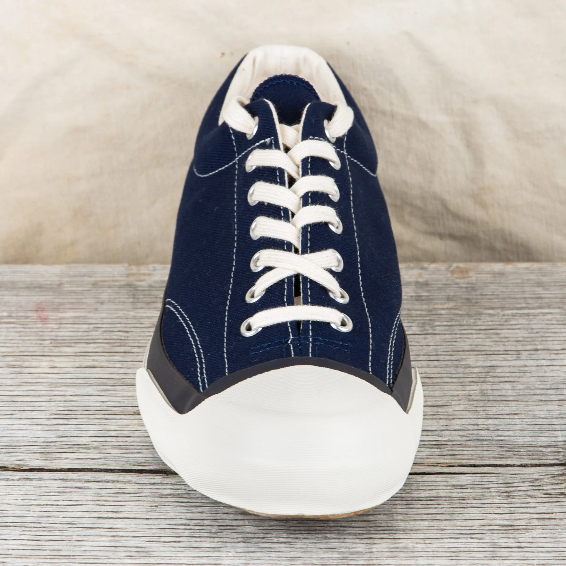 Moonstar Gym Court Vulcanized Rubber Sneakers Navy