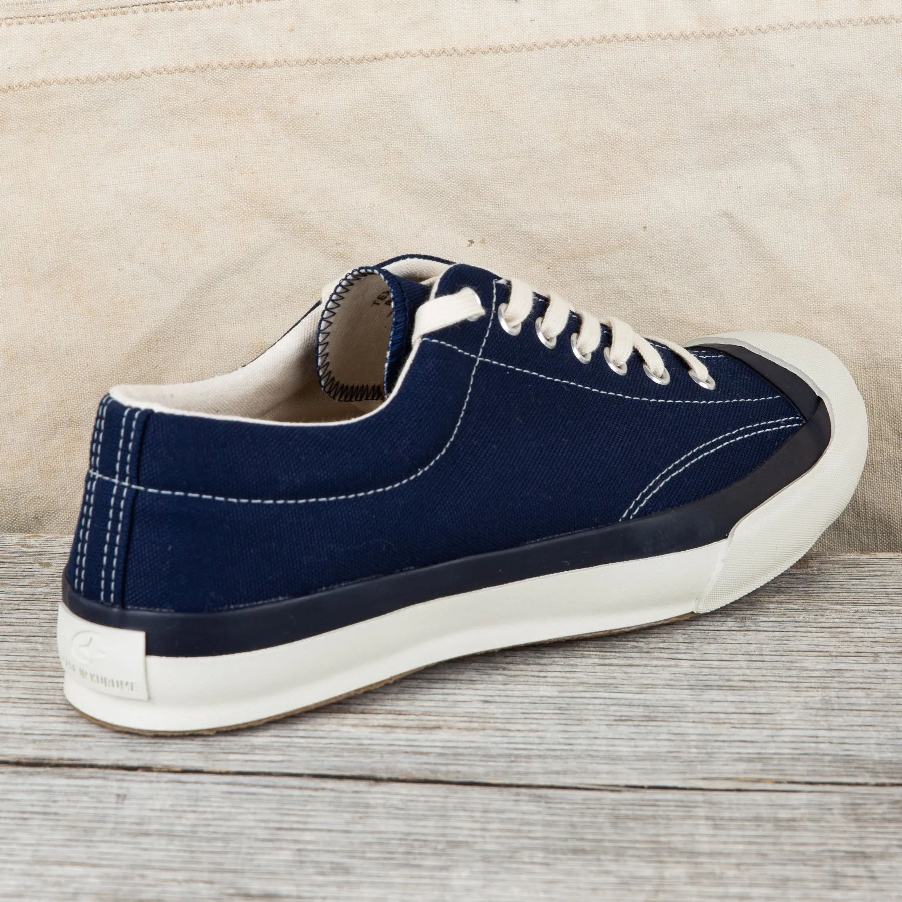 Moonstar Gym Court Vulcanized Rubber Sneakers Navy