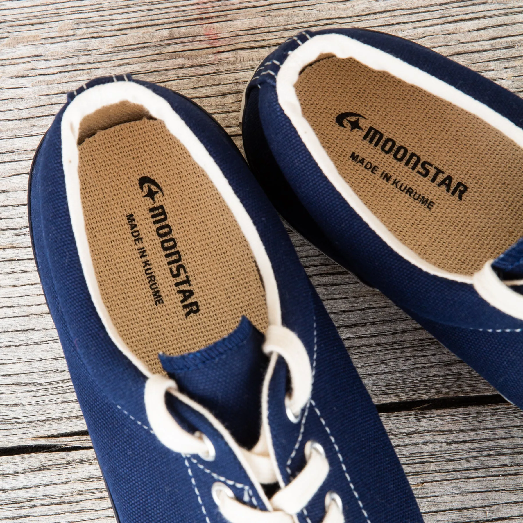 Moonstar Gym Court Vulcanized Rubber Sneakers Navy