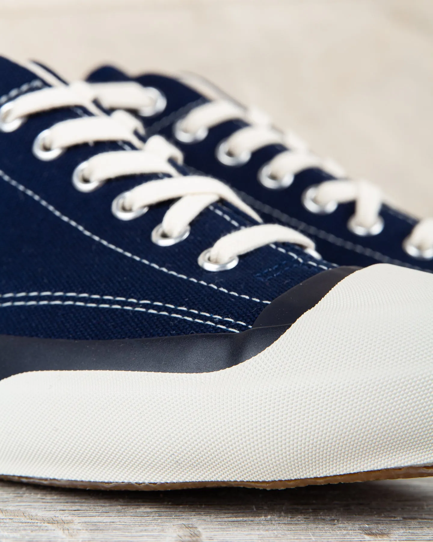 Moonstar Gym Court Vulcanized Rubber Sneakers Navy