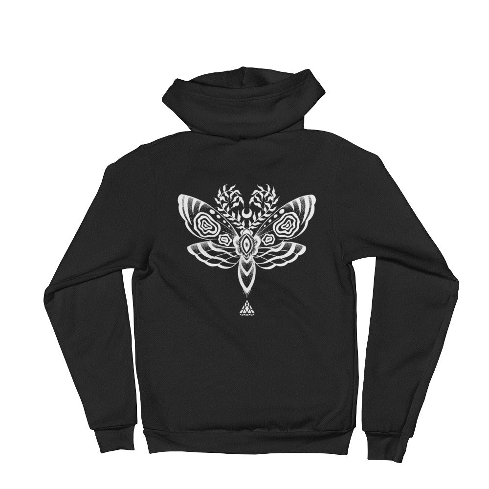 MOTH ZIP HOODIE