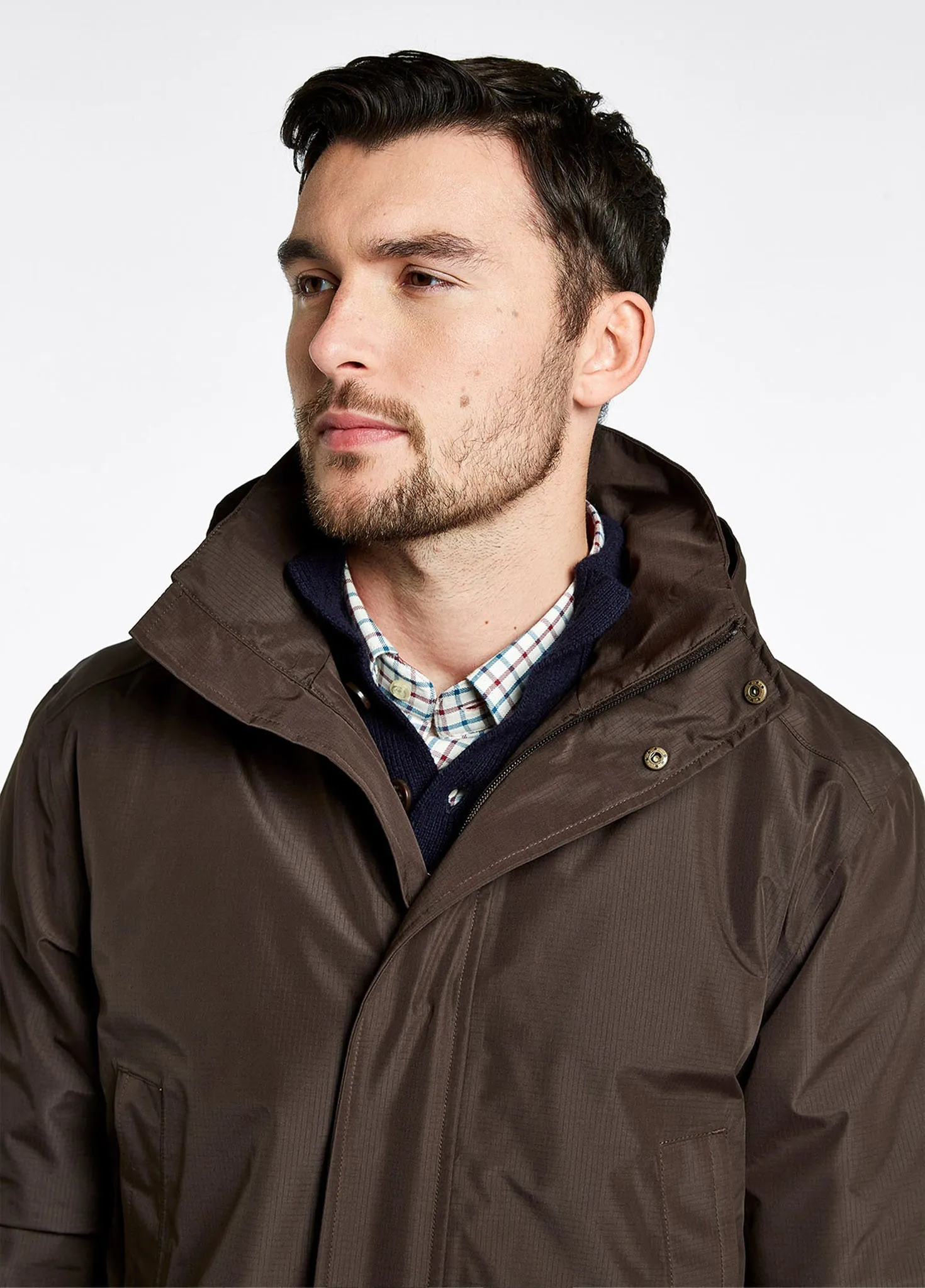 Moycashel Waterproof Coat - Mahogany