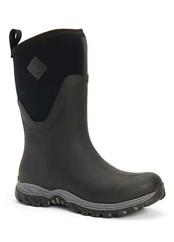 Muck Boots Black Arctic Sport Mid Wellington Boots | Kaleidoscope