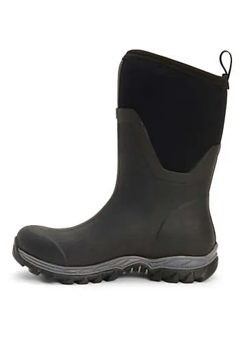 Muck Boots Black Arctic Sport Mid Wellington Boots | Kaleidoscope