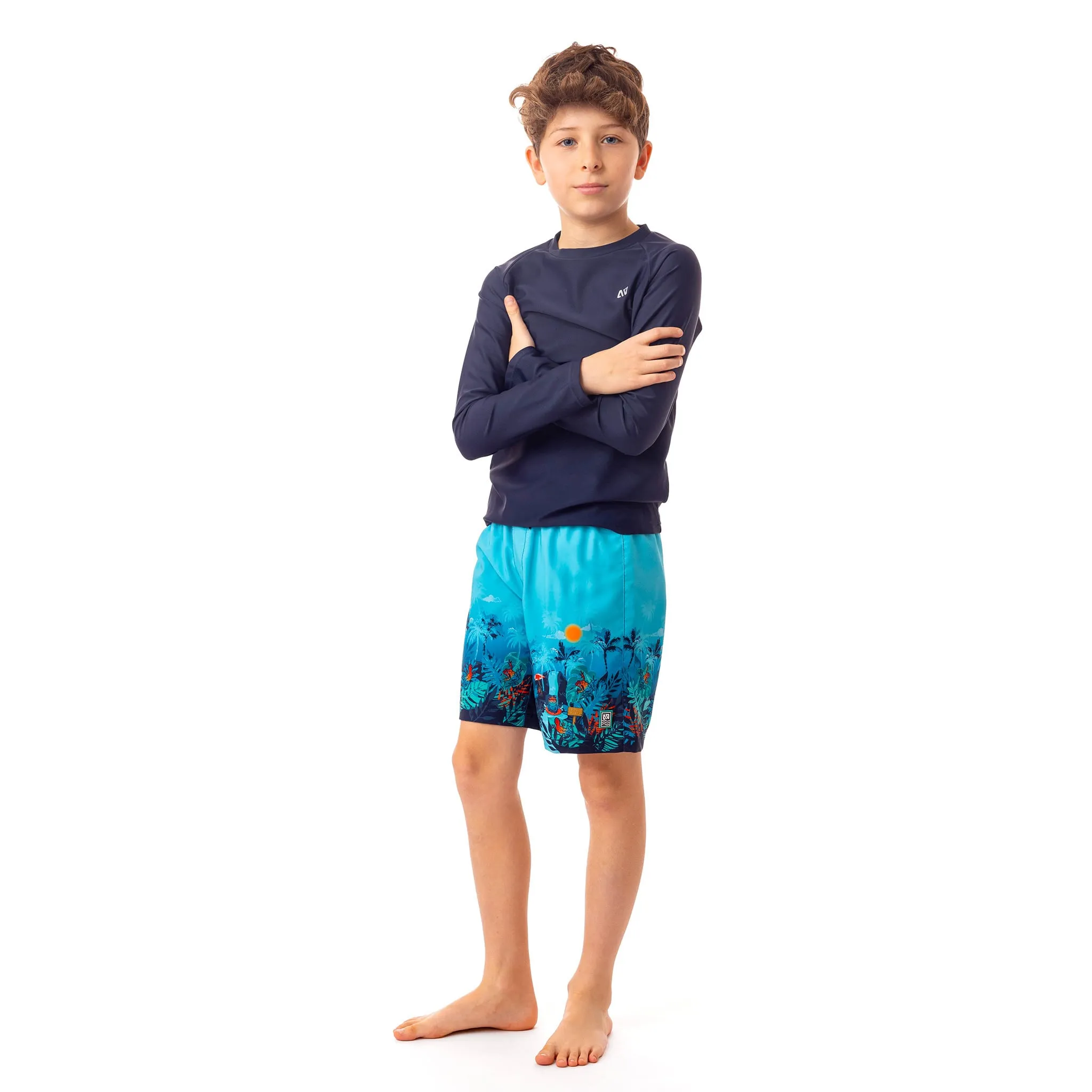 Nanö Solid Long Sleeves UV Rashguard 7-10y  - Clement