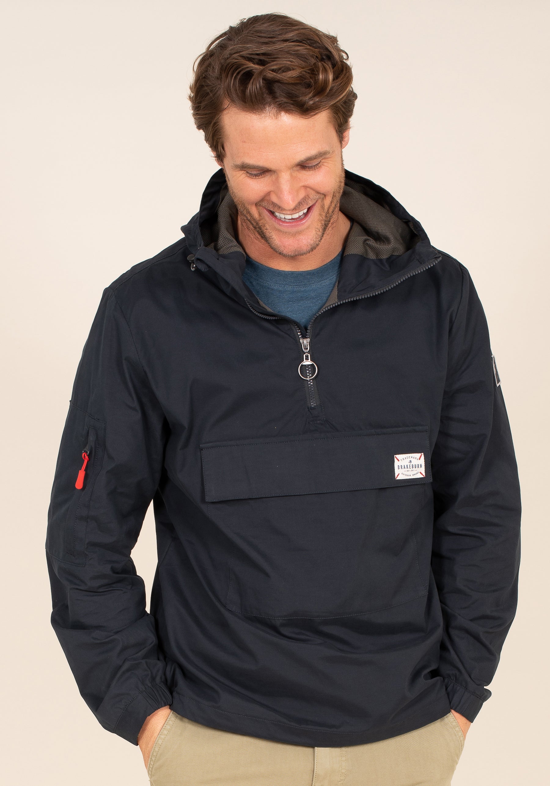 Navy Pullover Jacket