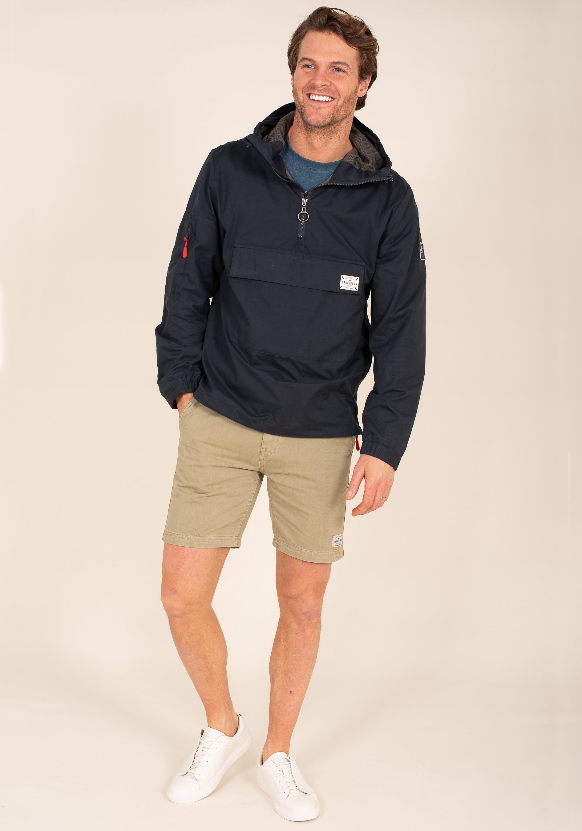 Navy Pullover Jacket