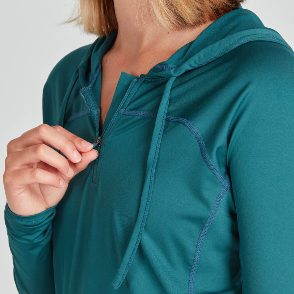 NRS Women's Ava Rashguard Hoodie - Closeout