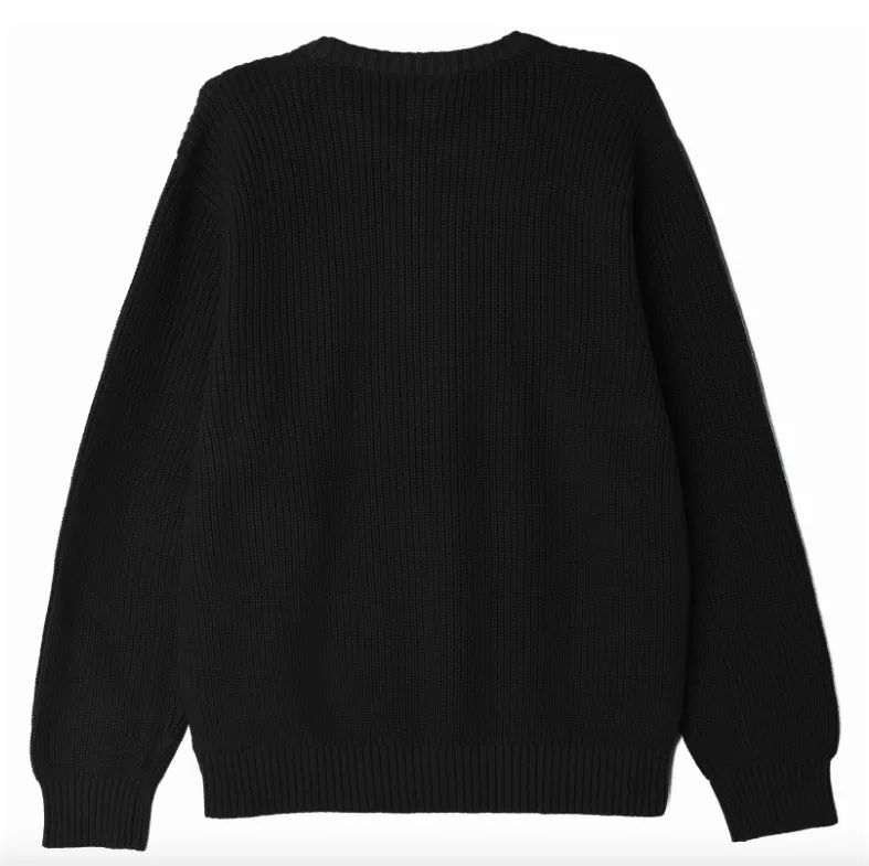 OBEY BOLD LABEL ORGANIC SWEATER // BLACK