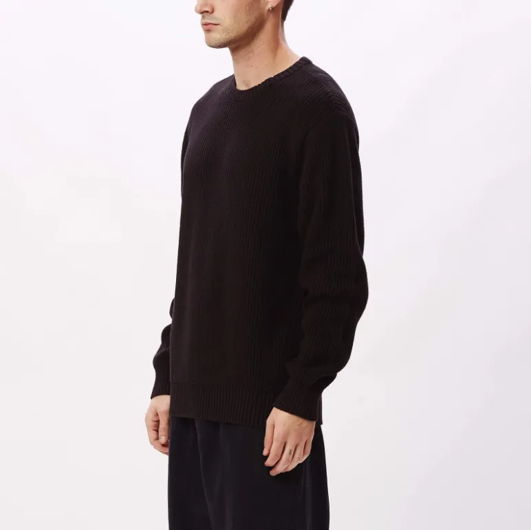 OBEY BOLD LABEL ORGANIC SWEATER // BLACK