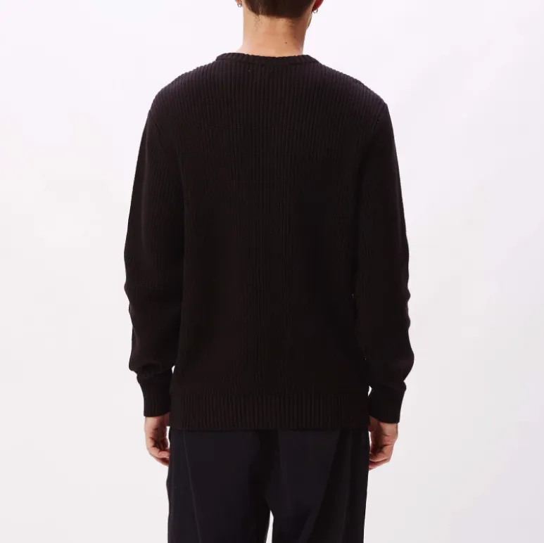 OBEY BOLD LABEL ORGANIC SWEATER // BLACK