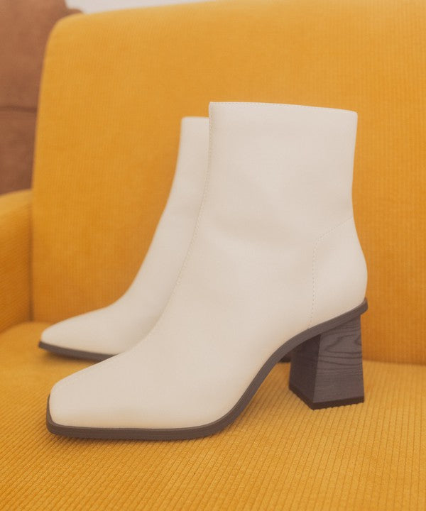 Olivia Moon - Square Toe Ankle Boots