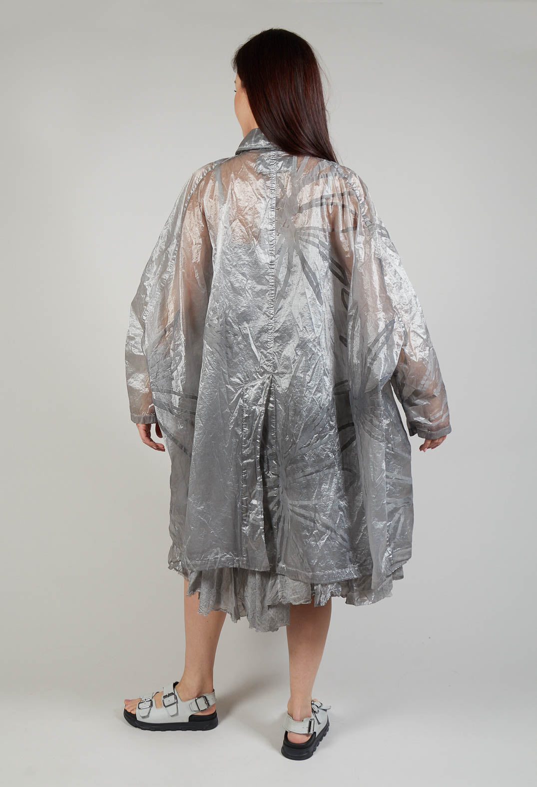 Oversized Trenchcoat in C.Coal 70% Cloud