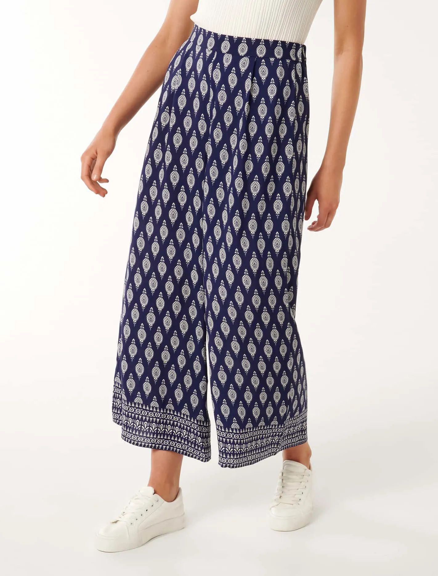 Paige Printed Wide Leg Pants