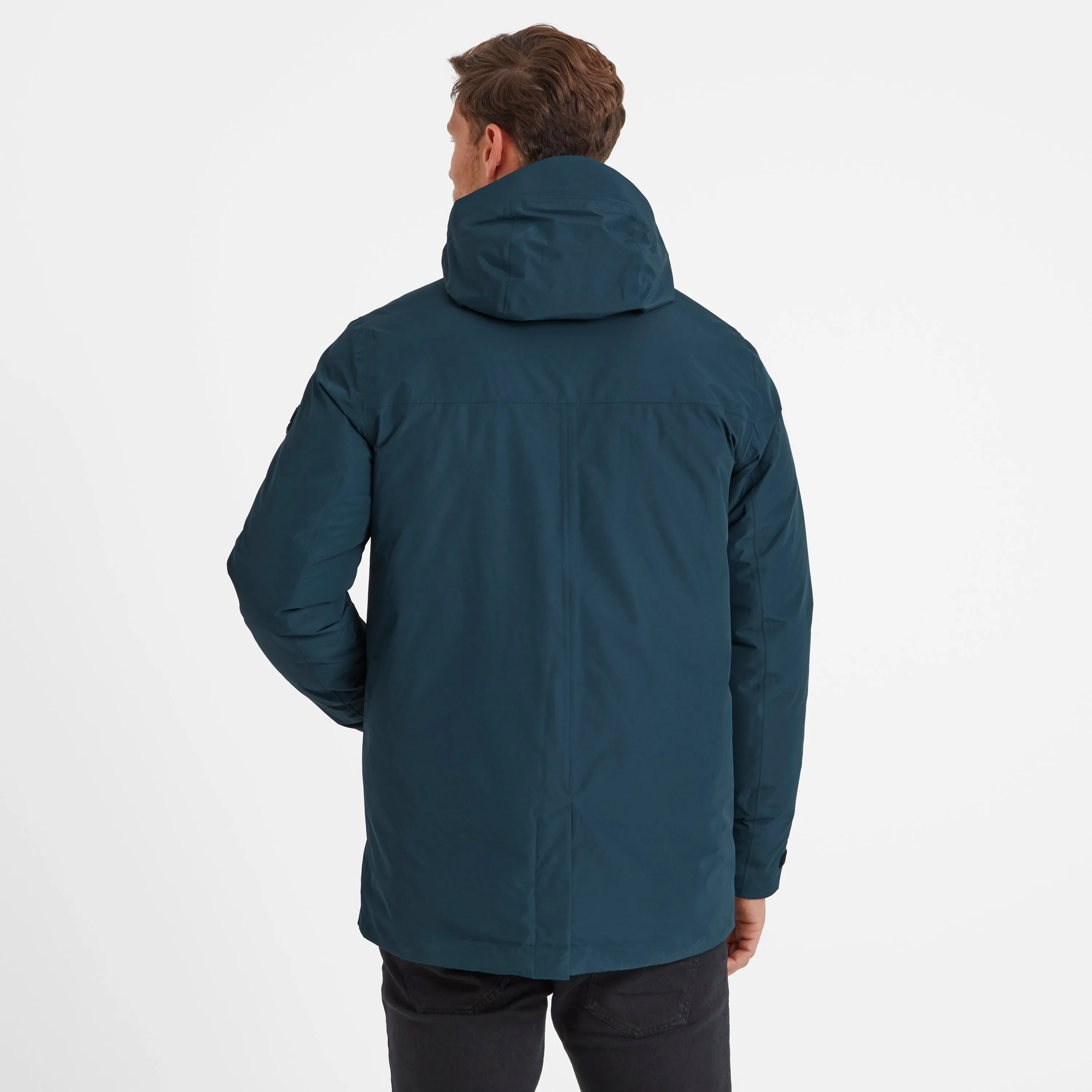 Pawter Mens Waterproof Down Parka - Petrol Green