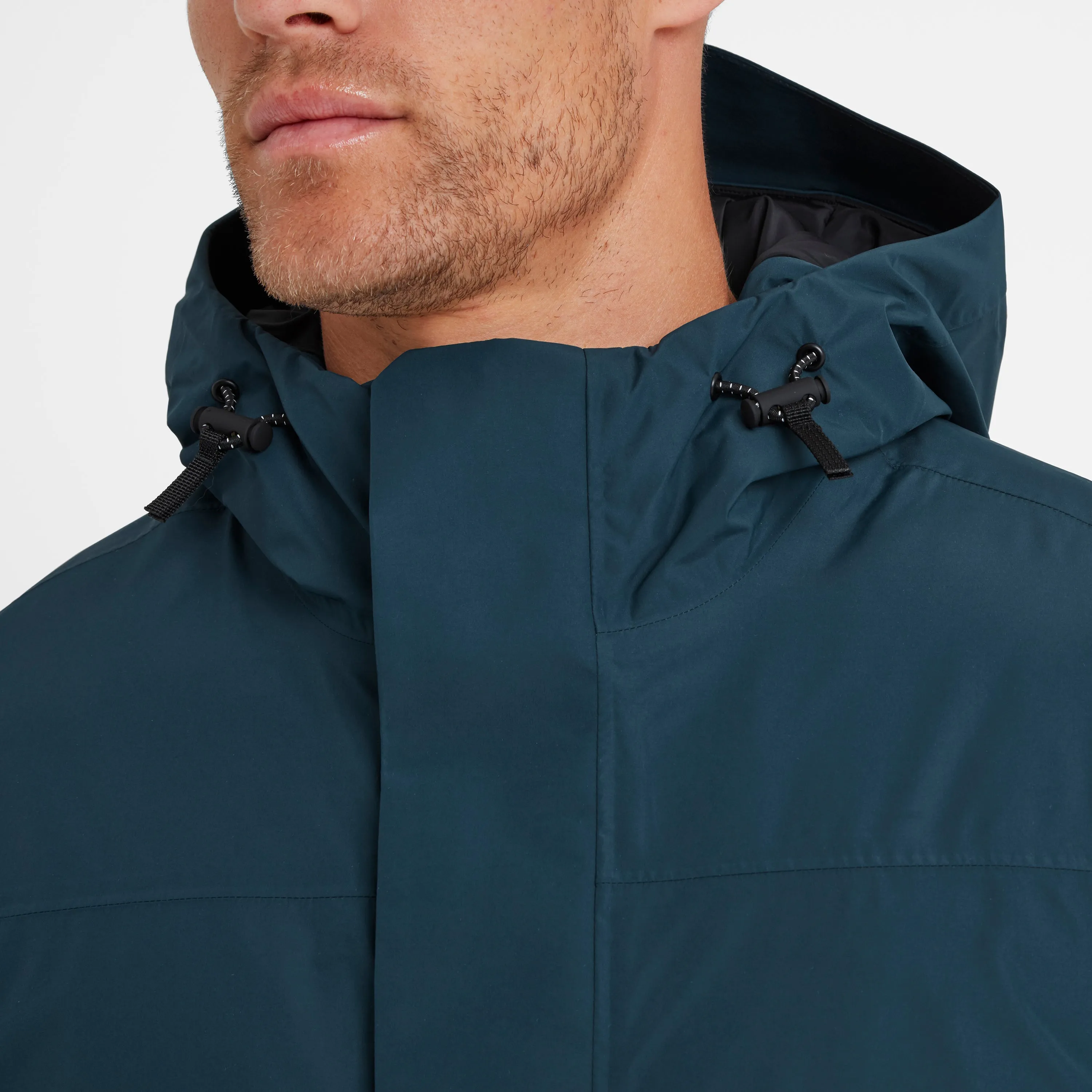 Pawter Mens Waterproof Down Parka - Petrol Green