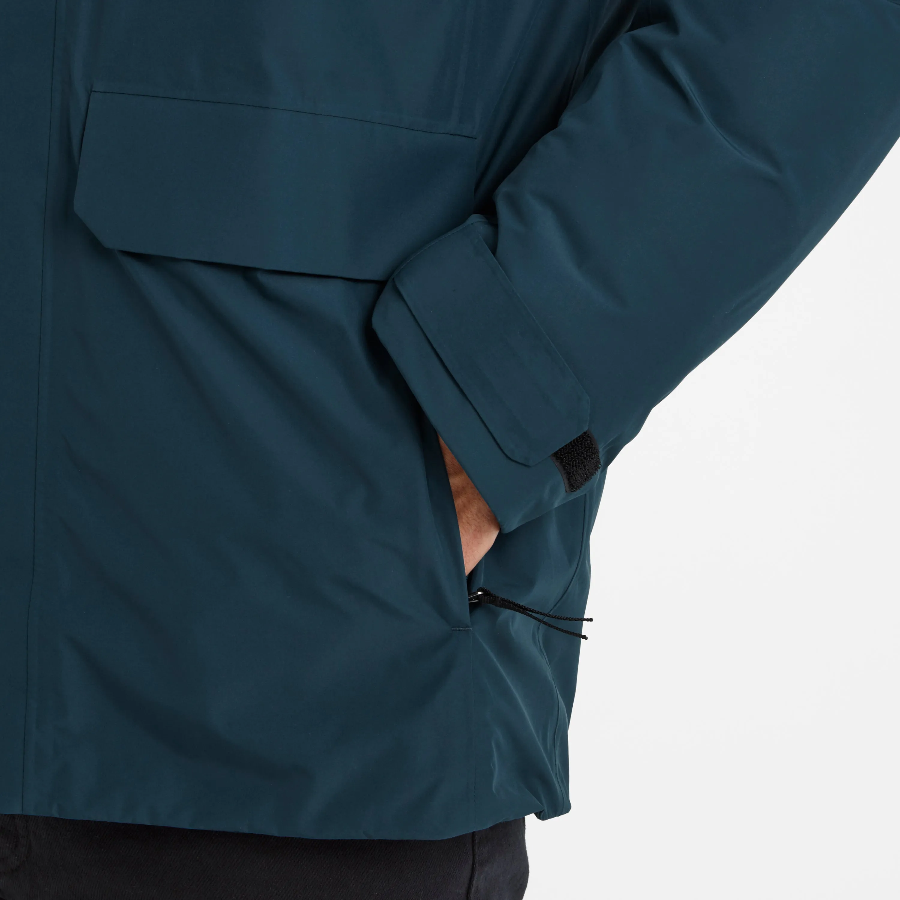 Pawter Mens Waterproof Down Parka - Petrol Green