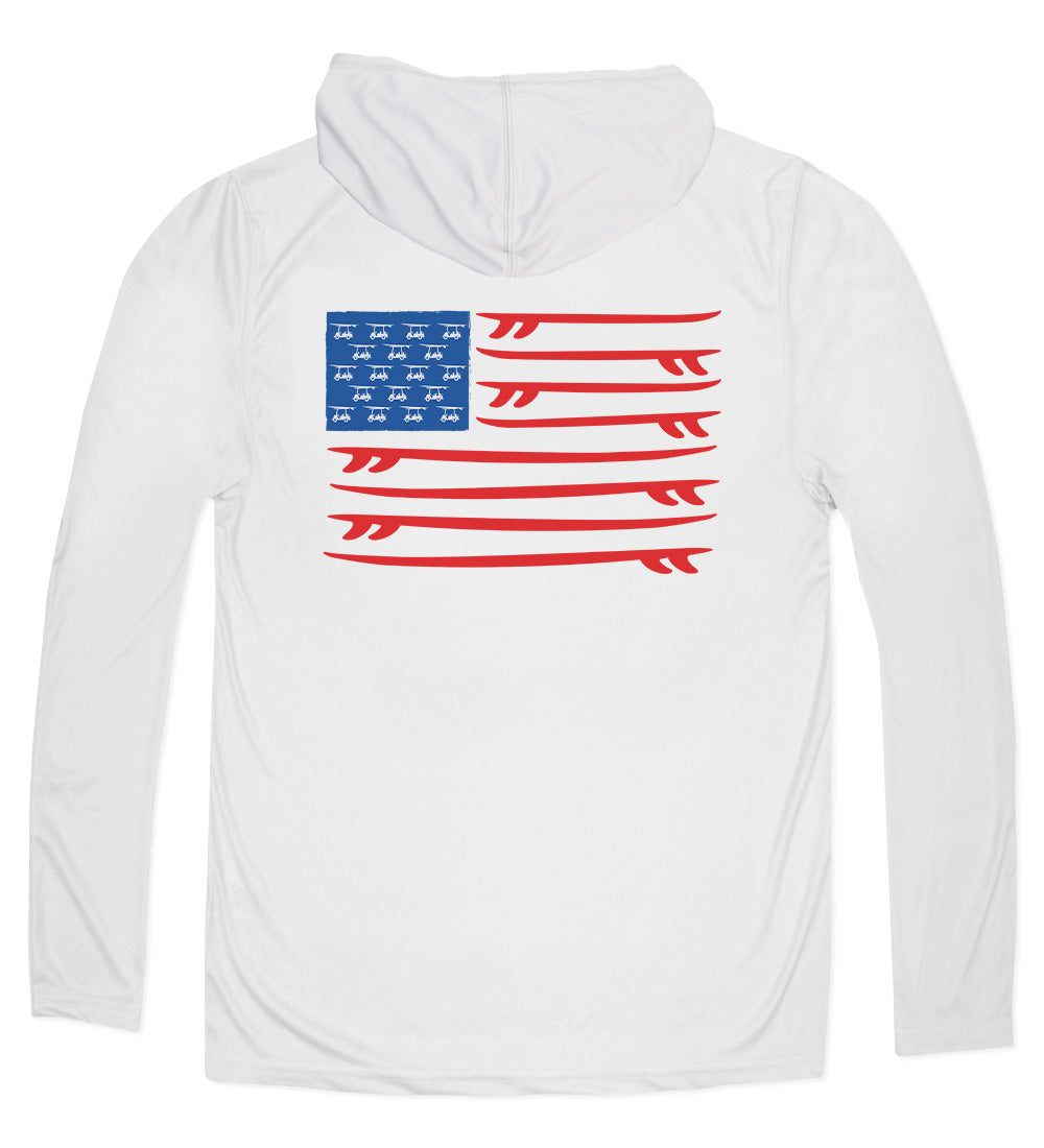 Performance Long Sleeve Surfboard Hoodie - Pearl