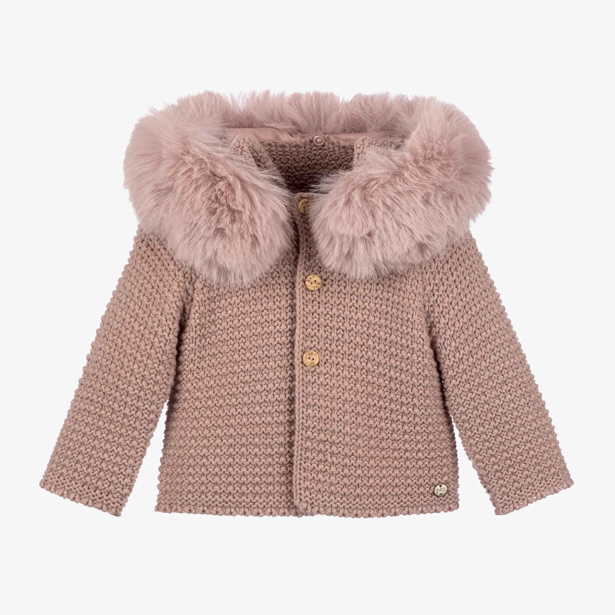 Pink Knitted Wool Jacket