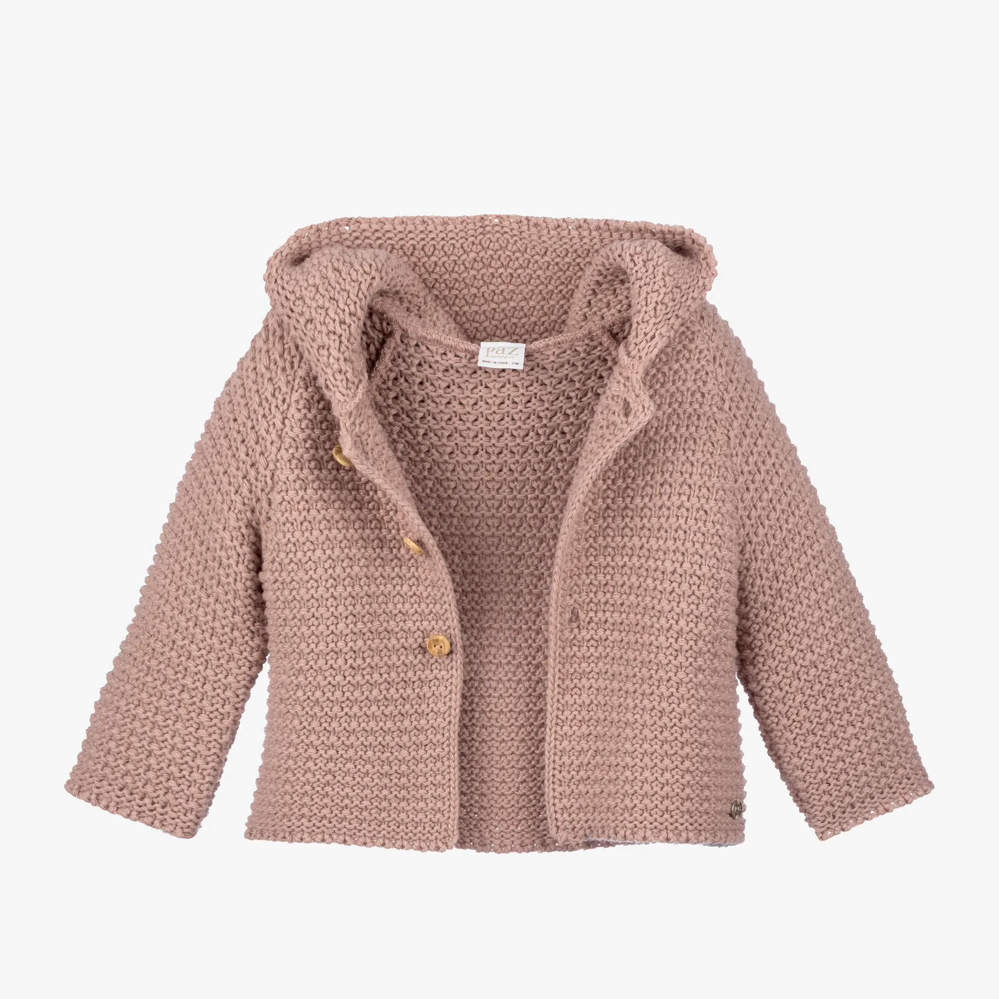 Pink Knitted Wool Jacket