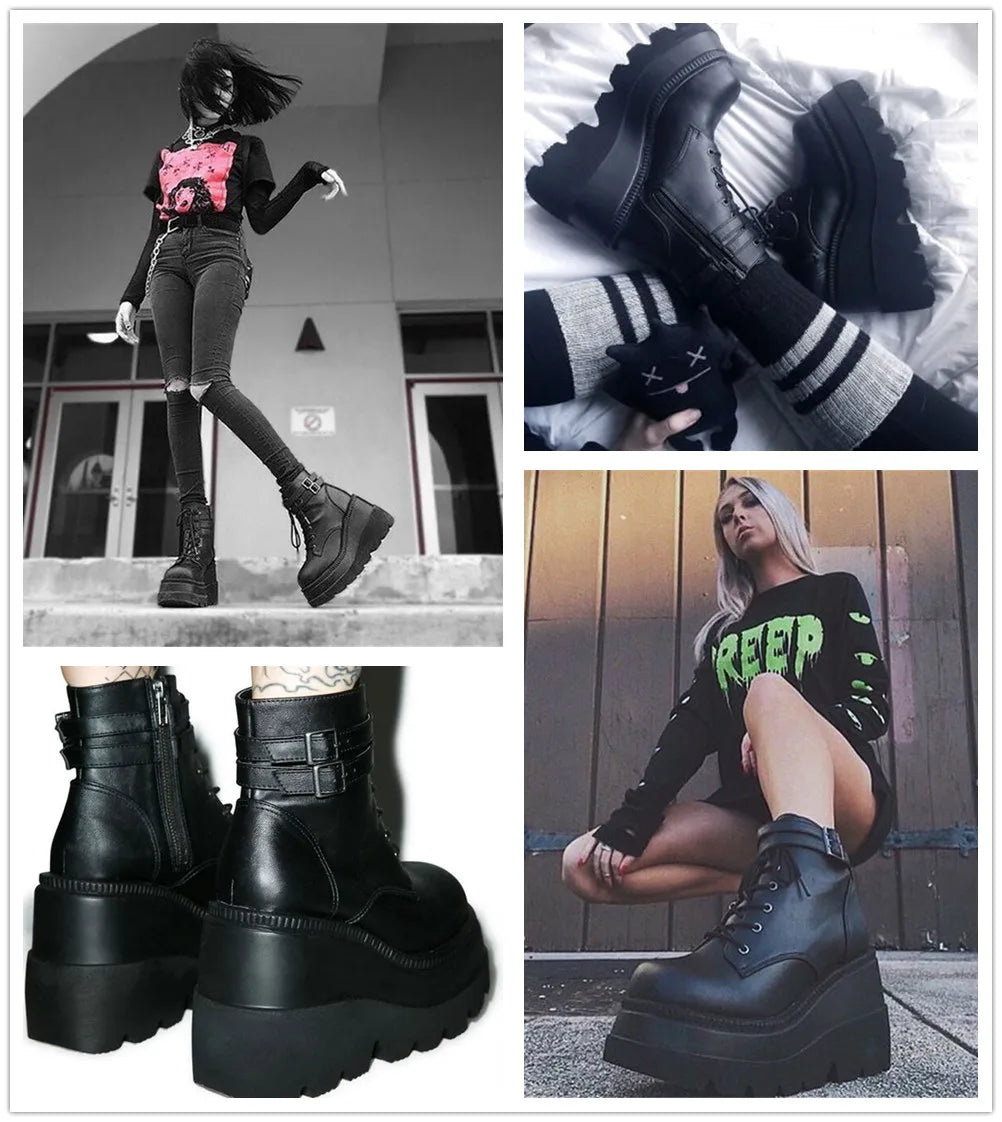 Platform High Heels Cosplay Fashionable Wedges Shoes