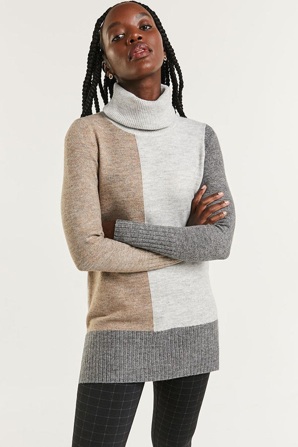 Point Zero Colour Block Sweater