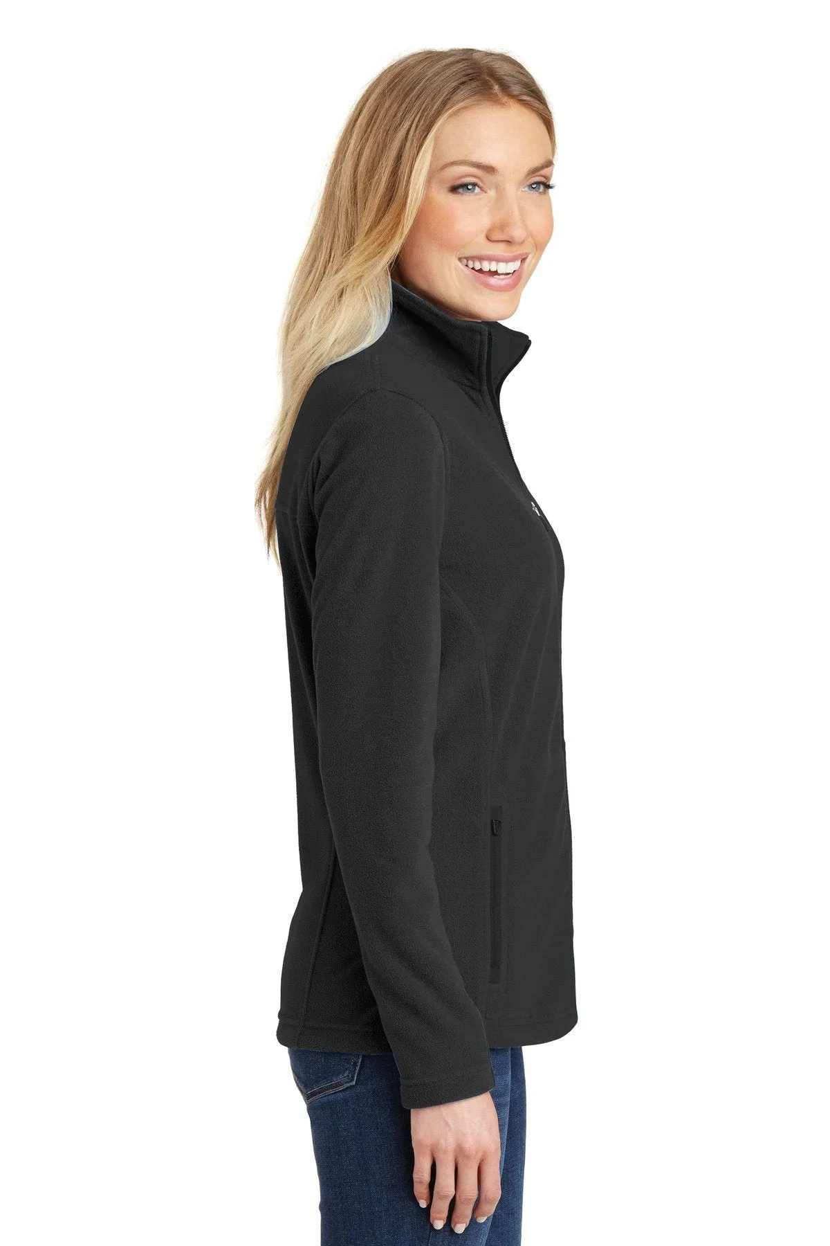 Port Authority Ladies Summit Fleece Full-Zip Jacket L233 Black/ Black