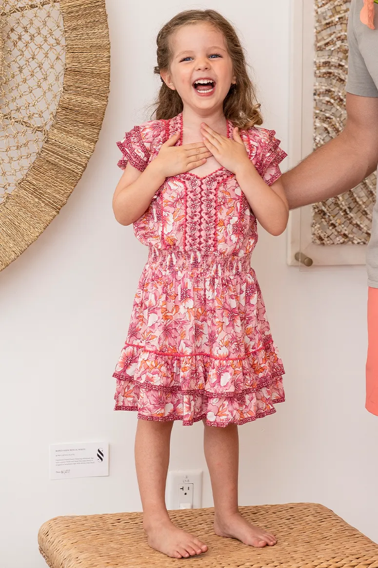 Poupette St. Barth - Kids Camilla Mini Dress - Pink Dalia