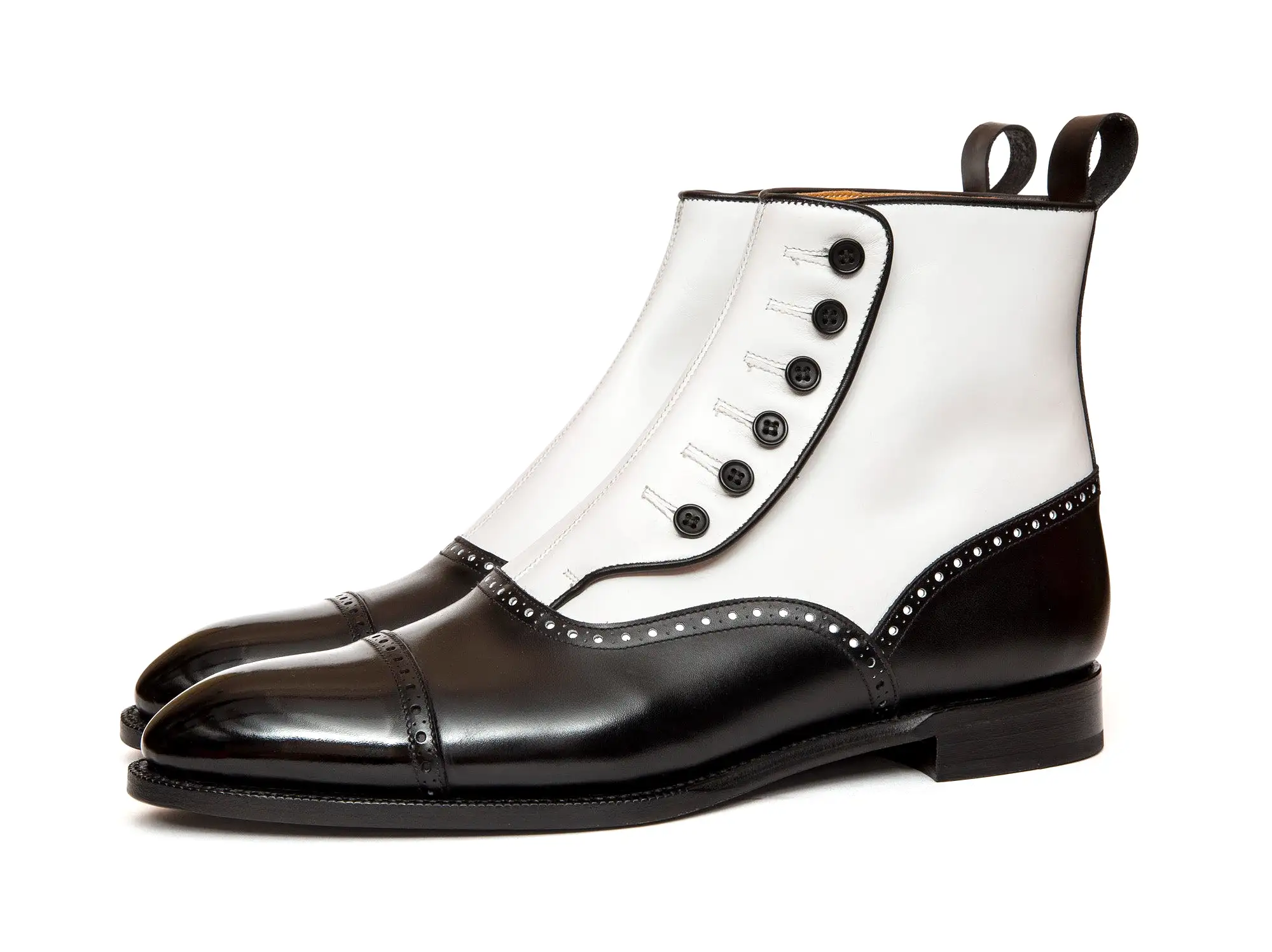 Puyallup - MTO - Black Calf / White Calf - NGT Last - Single Leather Sole