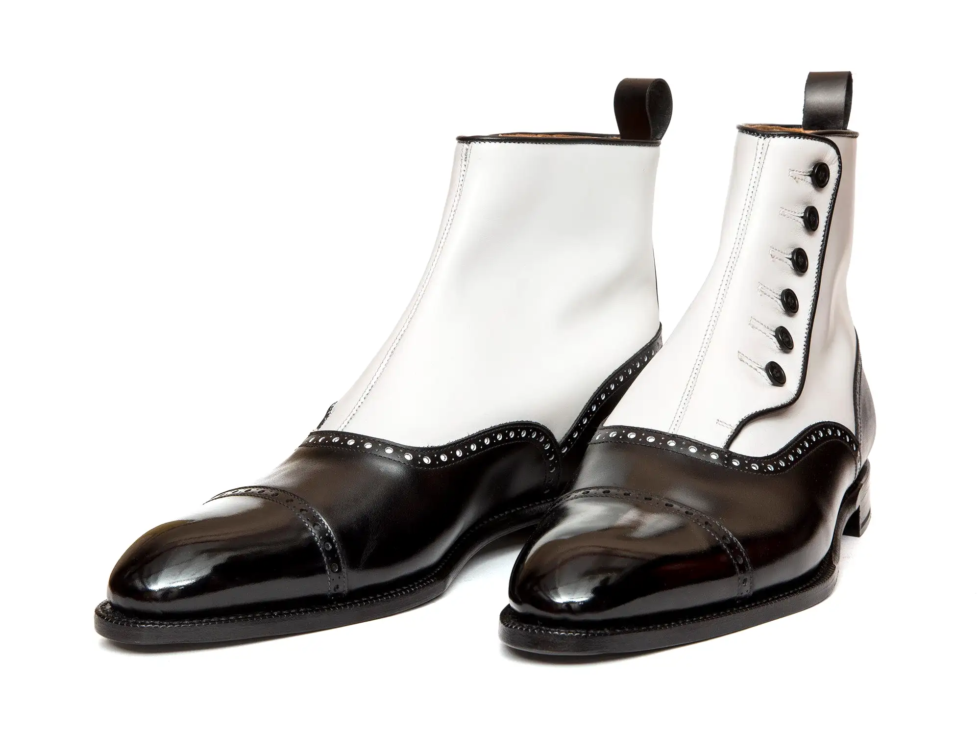 Puyallup - MTO - Black Calf / White Calf - NGT Last - Single Leather Sole