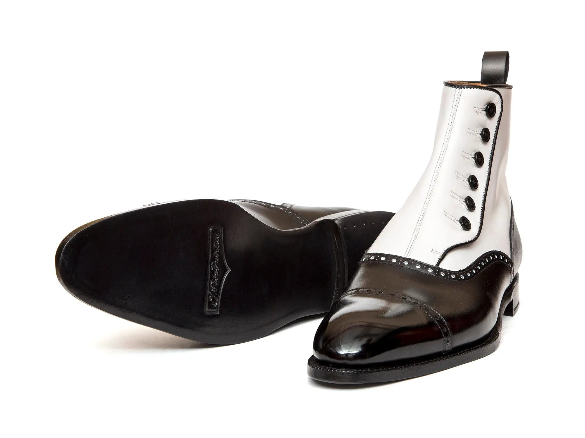 Puyallup - MTO - Black Calf / White Calf - NGT Last - Single Leather Sole