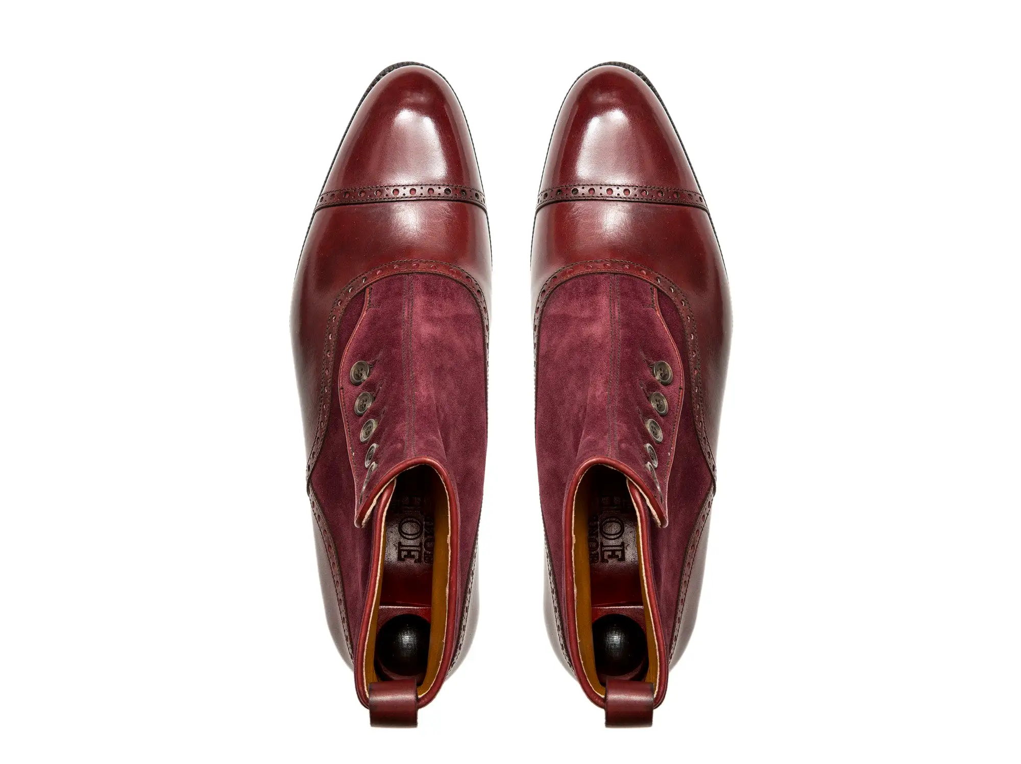 Puyallup - MTO - Burgundy Calf / Burgundy Suede - NGT Last - Single Leather Sole