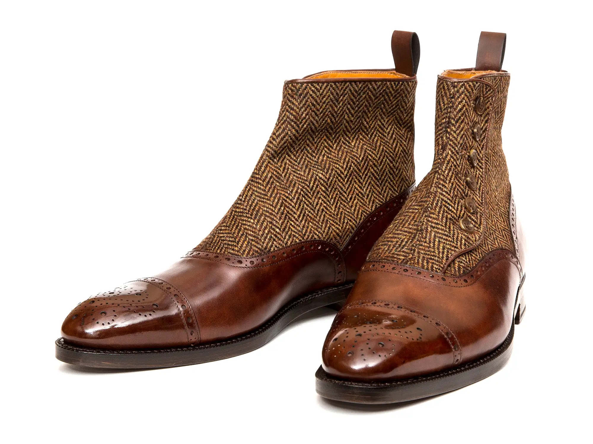 Puyallup - MTO - Gold Museum Calf / Gold Tweed - NGT Last - Double Leather Sole