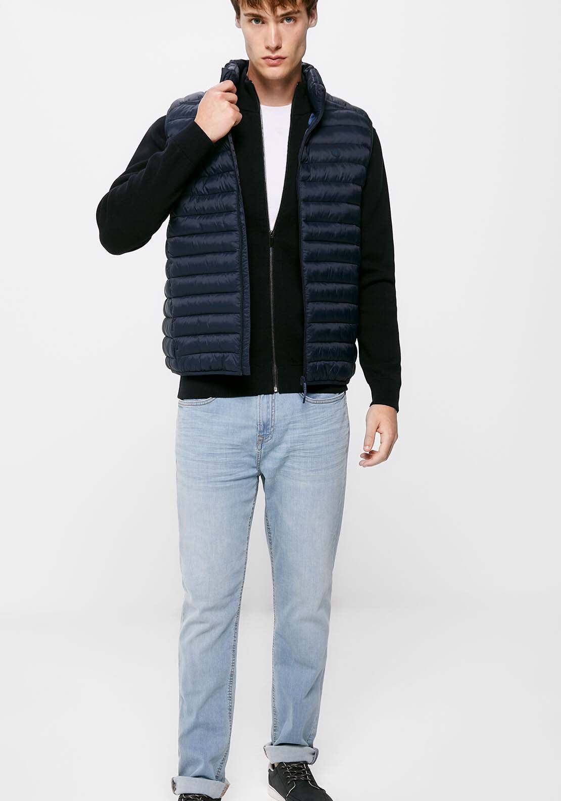 Quilted gilet - Blue